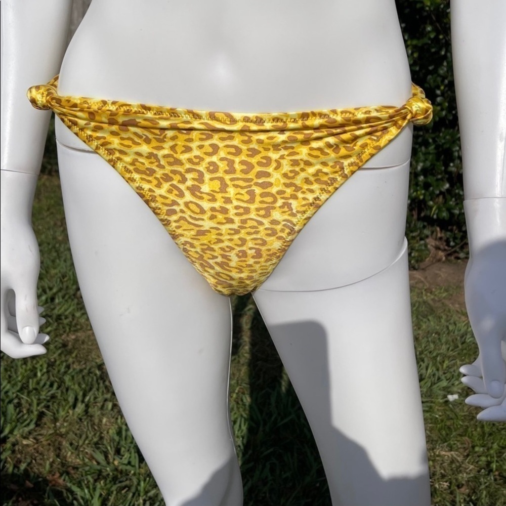 💋NWT KENDALL & Kylie Double Gather Spotted Print Knot Detail Bikini 2 Piece Set - Picture 4 of 12